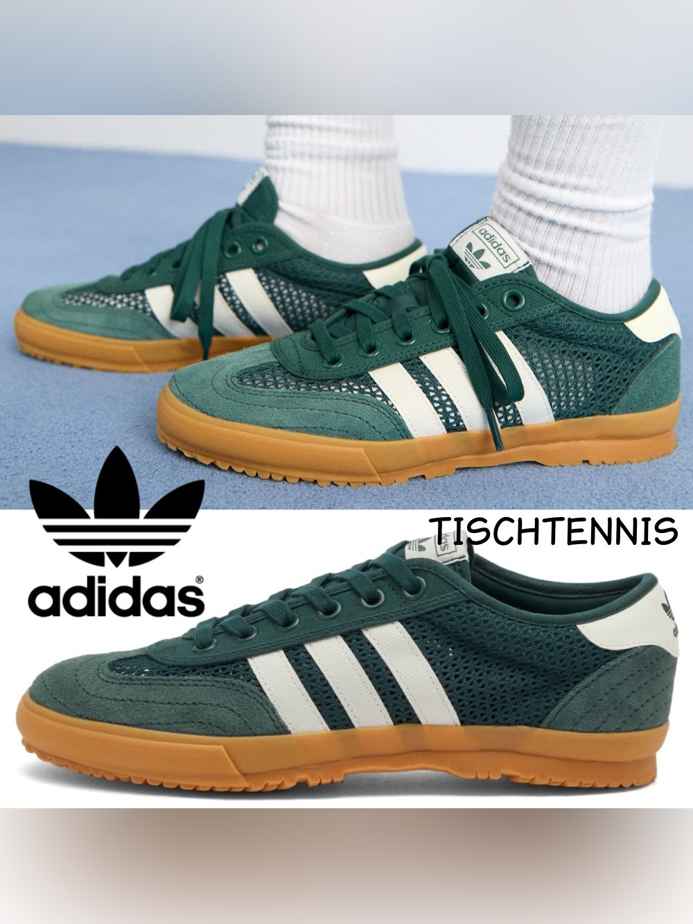 Adidas Originals Tischtennis sneakers in green Women Size 6
